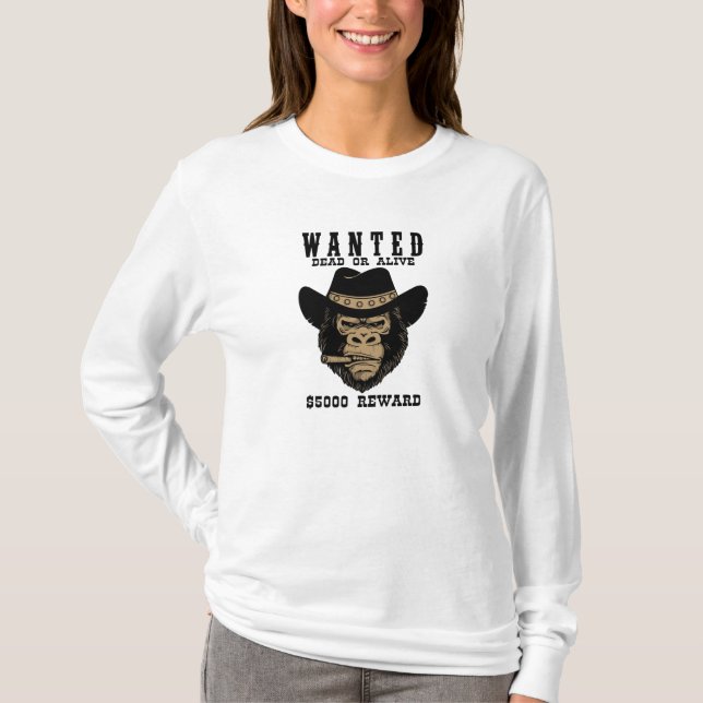 T-shirt Recherché mort ou vivant (Devant)