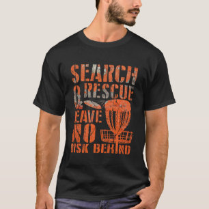 T-shirt Recherche Sauvetage Joueur de Golf avec Disque Fri