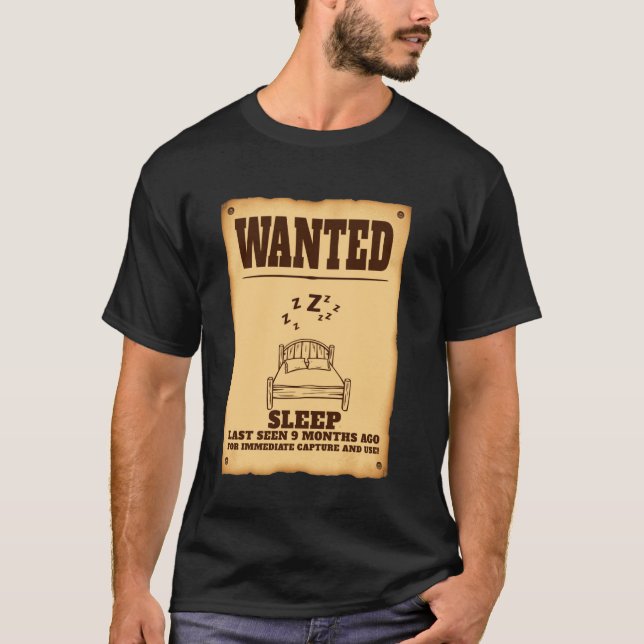 T-shirt RECHERCHÉ Sleep Western Style Poster Fête des père (Devant)