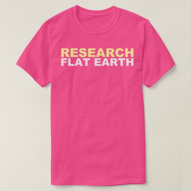 T-shirt Recherche sur Terre plate (Design devant)
