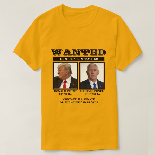 T-shirt RECHERCHÉ : Trump Pence (Design devant)