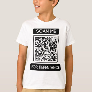 T-shirt Rechercher le repentir QR Code Boy