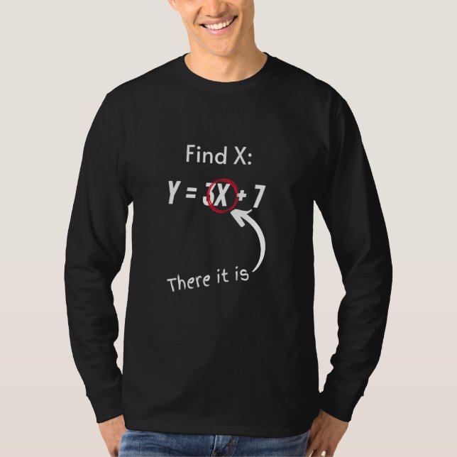 T-shirt Rechercher X algèbre (Devant)