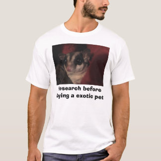 T-shirt Recherchez avant d'acheter un animal familier