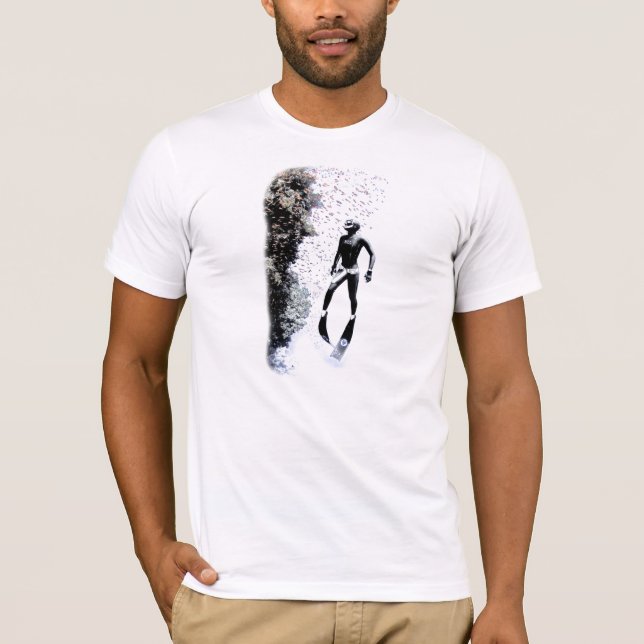 T-shirt Récif de Freediver - adapté. Organique (hommes) (Devant)