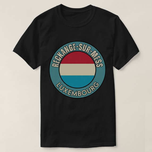 T-shirt Reckange-sur-Mess, Luxembourg (Design devant)