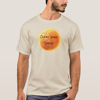 T-shirt "Réclamez votre espace" audacieux donnant du pouvo