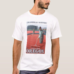 T-shirt Récolte de marais de canneberge - baie de