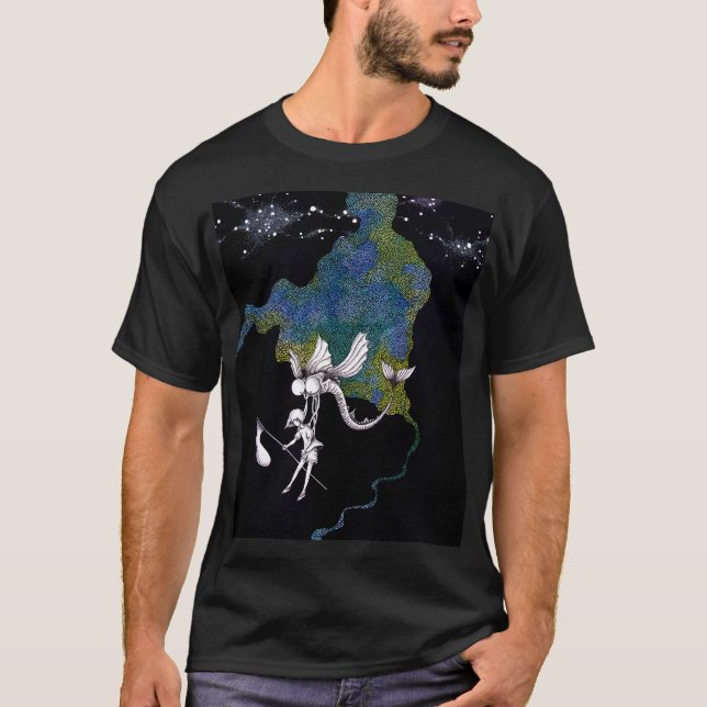 T-shirt Récolte par une nuit d'été. (Devant)