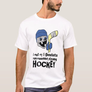 T-shirt Recommandez l'hockey