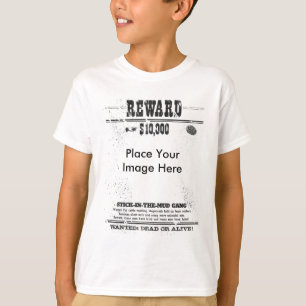 T-shirt Récompense $10.000 Recherché Enfants Morts Ou Viva