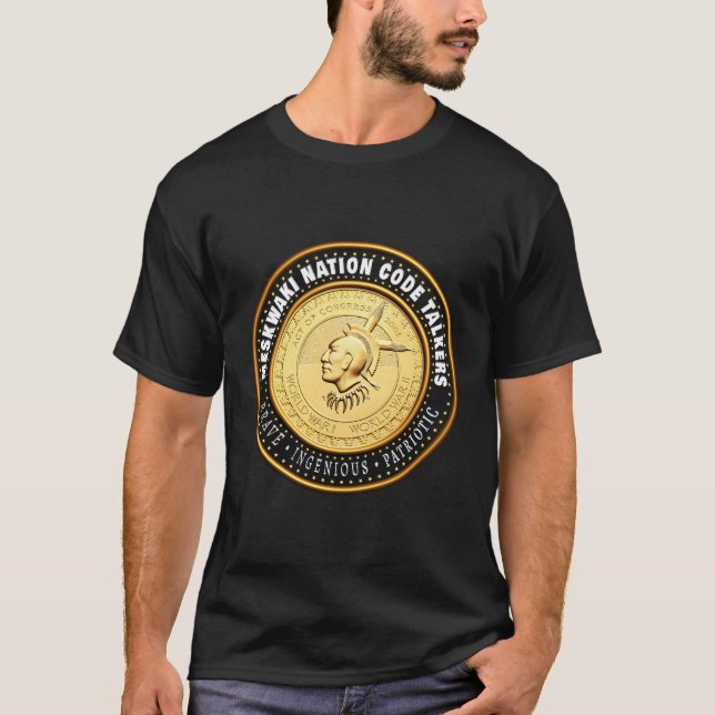 T-shirt Reconnaissance des marchettes de code Nation Meskw (Devant)