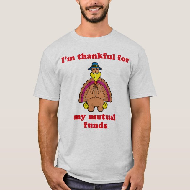 T-shirt Reconnaissant pour les fonds communs de placement (Devant)