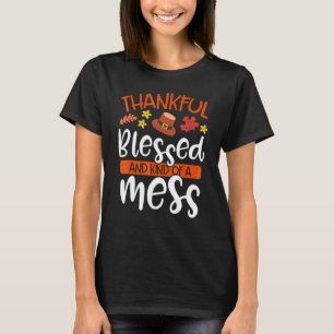 T-shirt Reconnaissante Bénie et un peu paumée