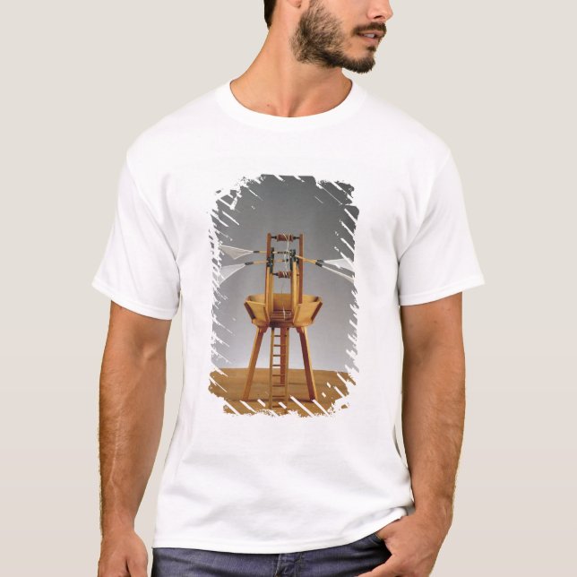 T-shirt Reconstitution du design de da Vinci (Devant)