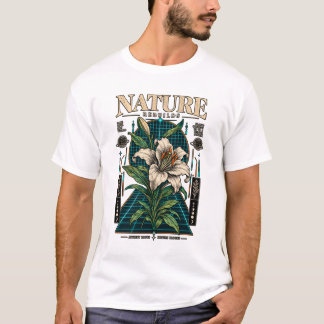T-shirt Reconstitutions de la nature botanique cybernétiqu