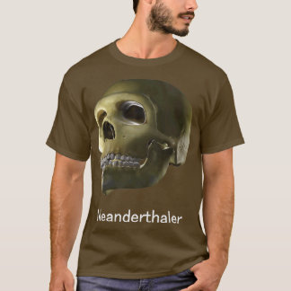 T-shirt Reconstruction du schadel de Neanderthaler