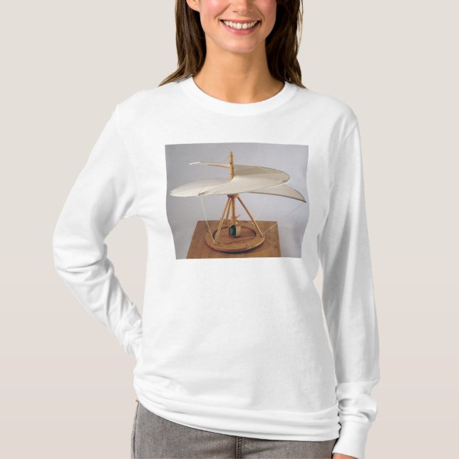 T-shirt Reconstruction modèle de la conception de da Vinci (Devant)