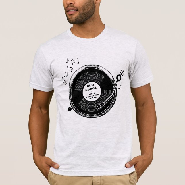 T-shirt record de plaque tournante de collecteur (Devant)