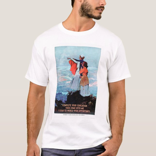 T-shirt Recrutement d'élève-infirmière (US00312) (Devant)