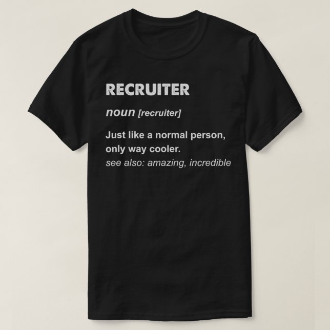 T-shirt Recruteur (Design devant)