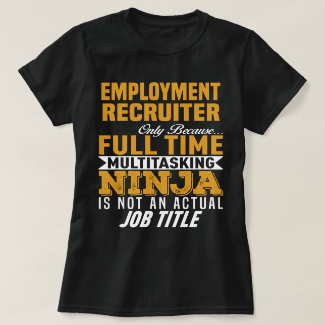 T-shirt Recruteur d'emploi (Design devant)