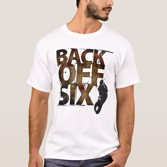 T-shirt Reculer Six Pieds Anti-Distances Sociales Lettres (Devant)