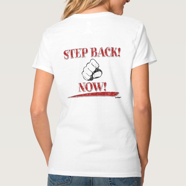 T-shirt RECULEZ ! MAINTENANT ! Rouge - arrière (Dos)