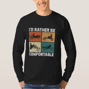 T-shirt Recumbent Trike cyclisme Recumbent Bike