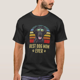 T-shirt Récupérateurs à revêtement plat Meilleur Chien Mam
