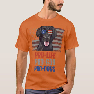 T-shirt Récupérateurs à revêtement plat Pro God Pro Chiens
