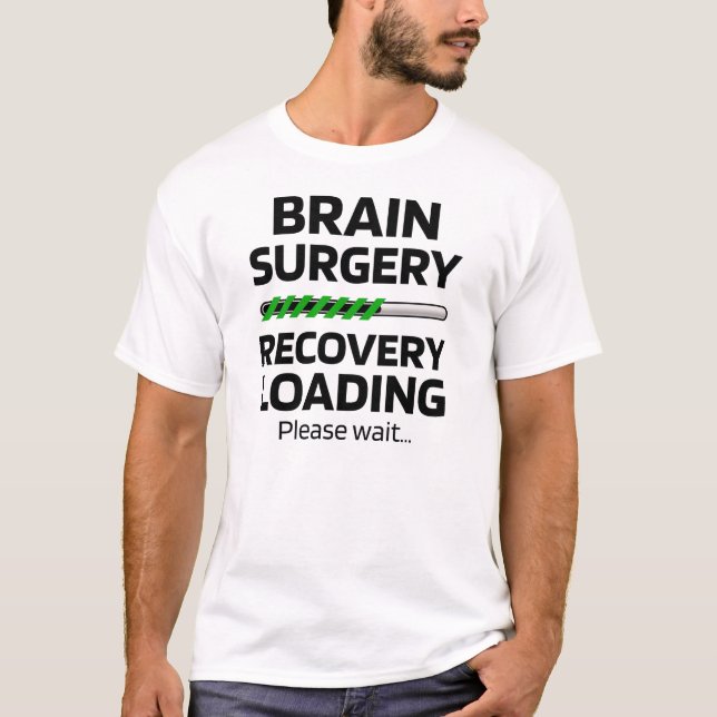 T-shirt Récupération de la chirurgie cérébrale | Survivant (Devant)