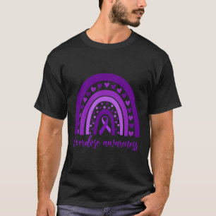 T-shirt Récupération de la toxicomanie arc-en-ciel Ruban v