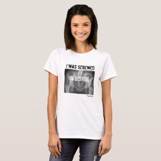 T-shirt Récupération de PAO "j'étais Boston vissé "