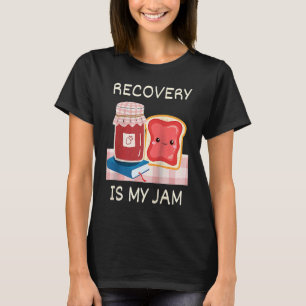 T-shirt Récupération Est Mon Jam Sober Anniversaire Pun AA