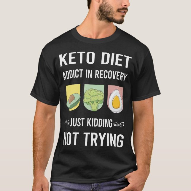 T-shirt Récupération Keto Diet Cétogène Cétone Cétose (Devant)