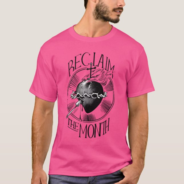T-shirt Récupérer Le Mois Sacré Du Coeur De Jésus (Devant)