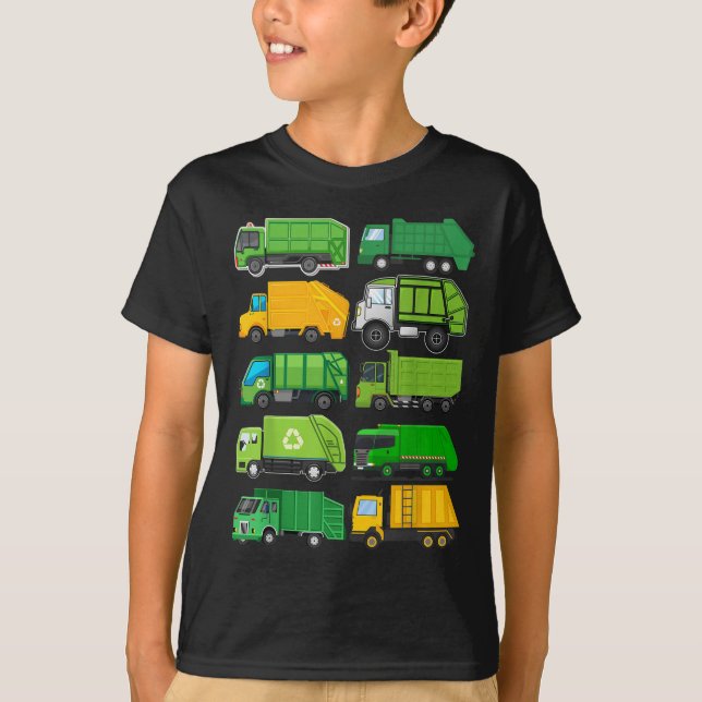 T-shirt Recyclage des déchets de déchets de camionnette An (Devant)