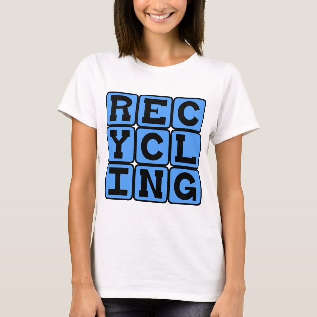 T-shirt Recyclage, filet de sécurité écologique (Devant)