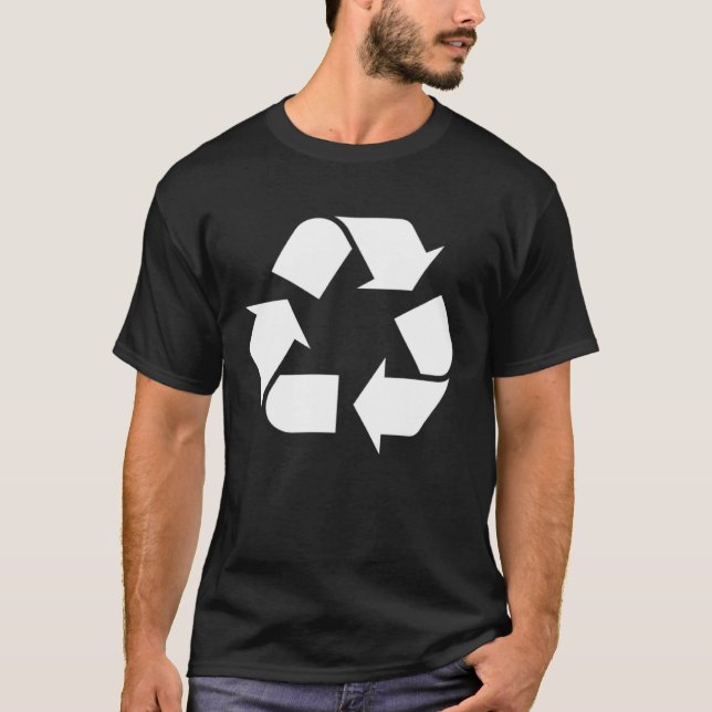 T-shirt Recyclage Symbole Recycler ne pas jeter (Devant)