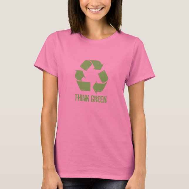 T-shirt Recycle vert (Devant)