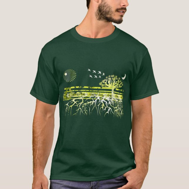 T-shirt Recycler - Racines Blanche Pure  (Devant)