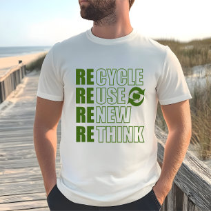 T-shirt Recycler réduire la réutilisation renouveler repen