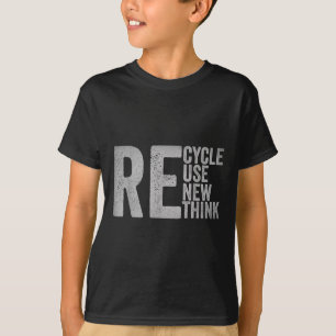 T-shirt Recycler réutiliser Renouveler l'environnement de