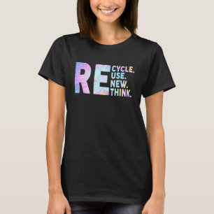 T-shirt Recycler réutiliser Renouveler l'environnement de 