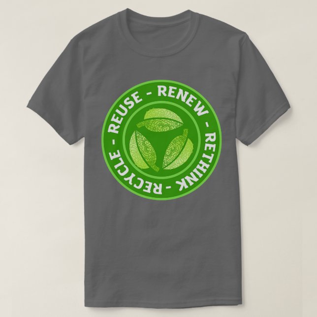 T-shirt Recycler Réutiliser Repenser 1 (Design devant)