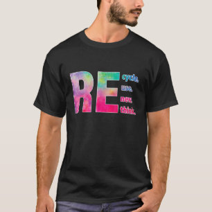 T-shirt Recycler Réutiliser Réutiliser Repenser Pour Recyc