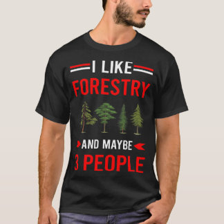 T-shirt Red 3 People Forestry