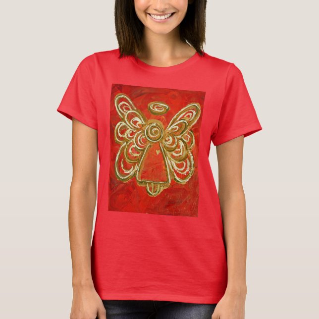 T-shirt Red Angel (Image des deux côtés) (Devant)