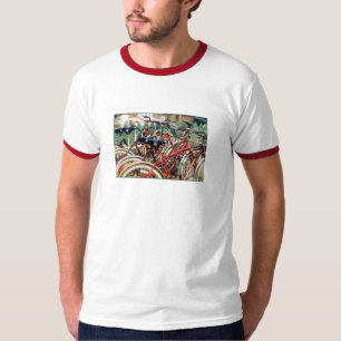 T-shirt "Red Bicycles" pour adultes